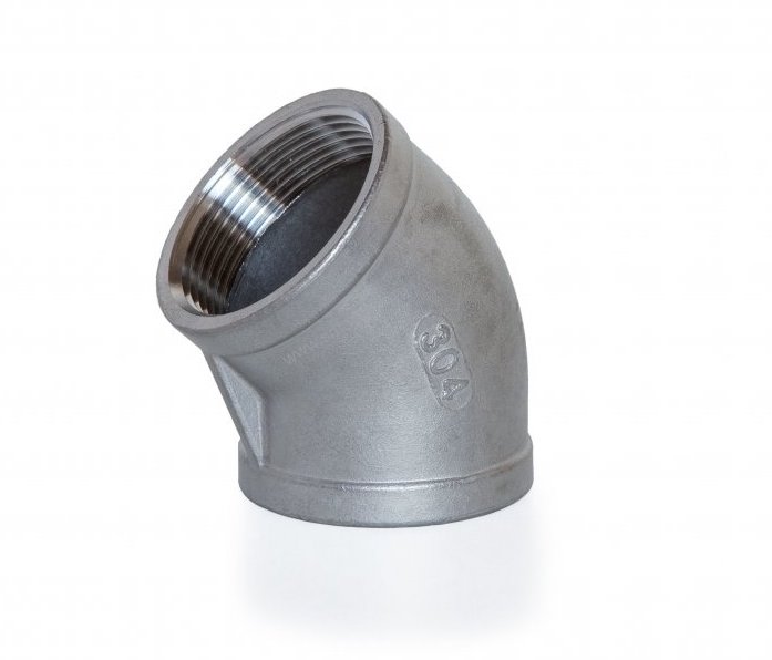 Отвод 45 ВР/ВР DN10 (17.2) 3/8" AISI 304